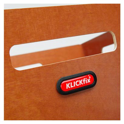 Panier pour Porte-Bagage Klickfix Radkiste Cargo KorbKlip Bois Naturel