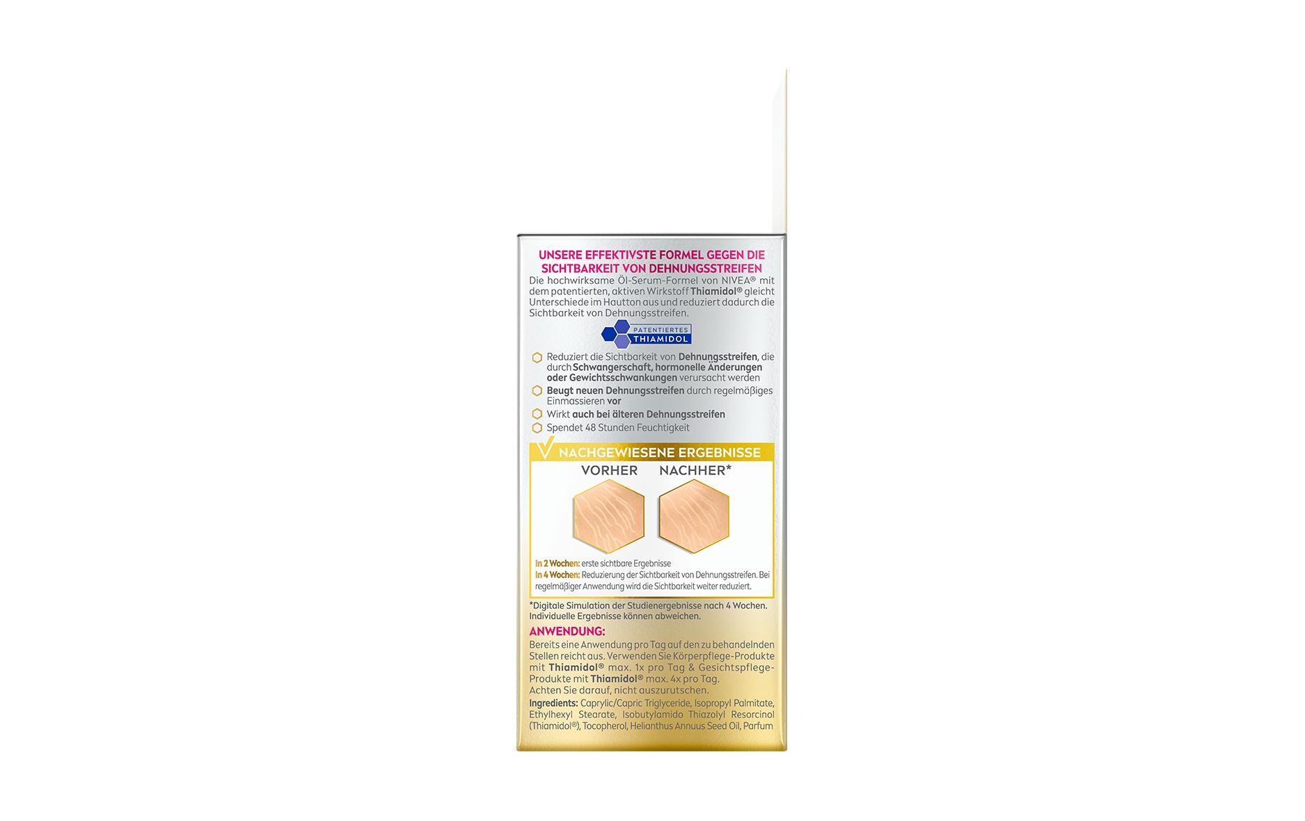 Körperöl Luminous 630 Anti-Dehnungsstreifen 100 mlBody Öl-Serum gleicht den Hautton aus und macht Dehnungsstreifen weniger sichtbar