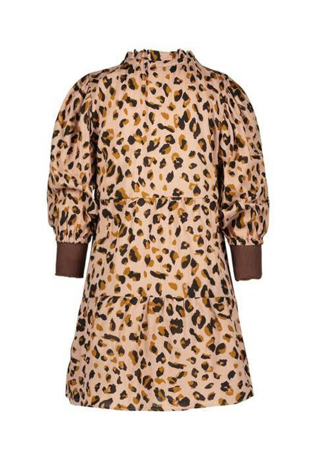 Like Flo jurk met dierenprint beige/bruin