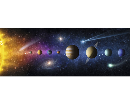 Glasschilderij Space Galaxy II 50x125 cm