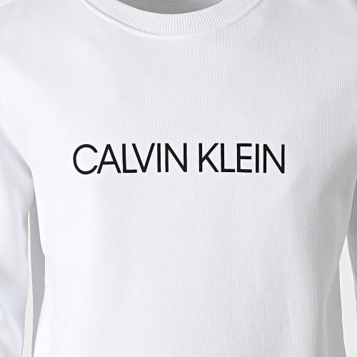 Sweat Crewneck Enfant Institutional Logo 0163 Blanc