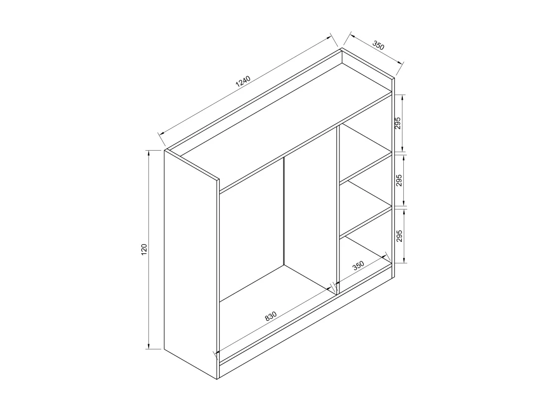 Armoire de dressing en bois Palosa