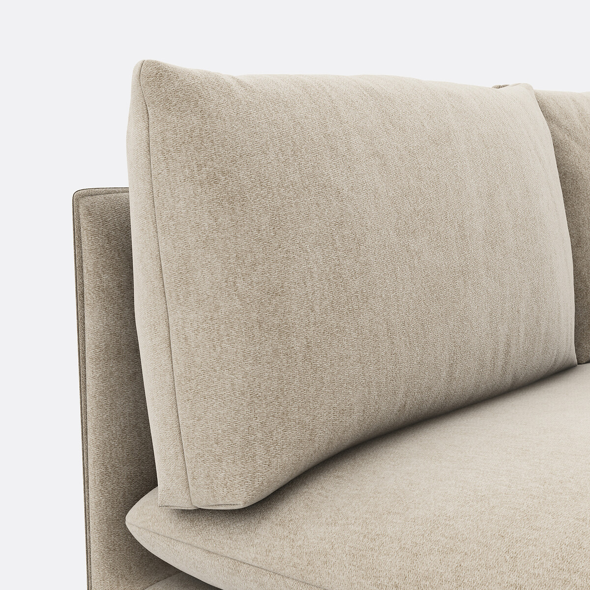 LA REDOUTE INTERIEURS<br>Sofá modular de 2 lugares. poliéster manchado, Malo