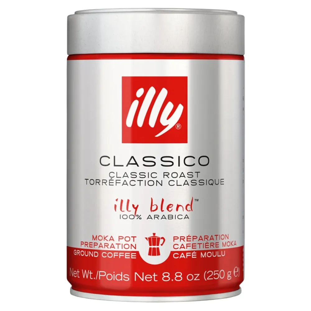 Illy Tin Moka Classico 250g Gemahlener Kaffee