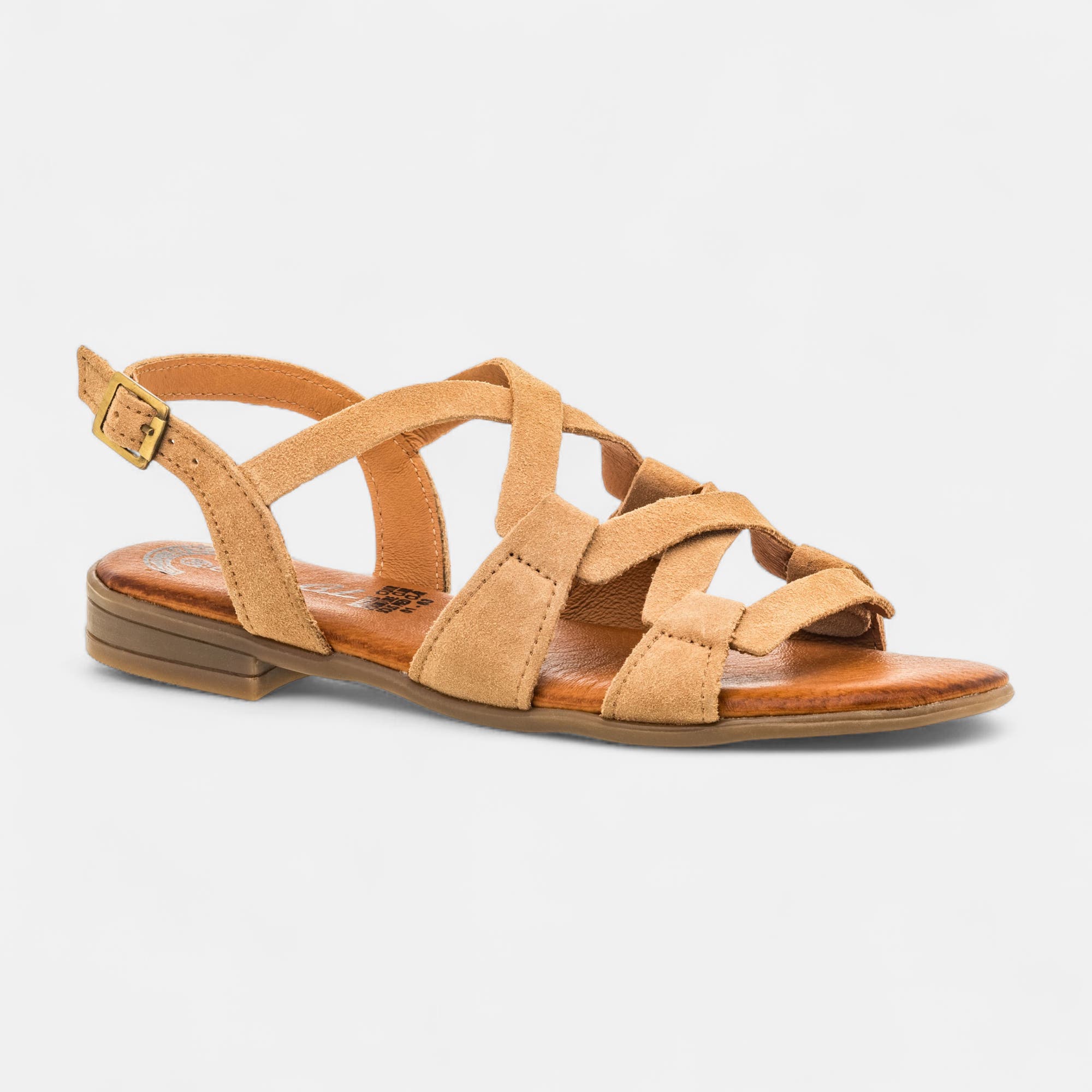 Sandales Femme en cuir beige