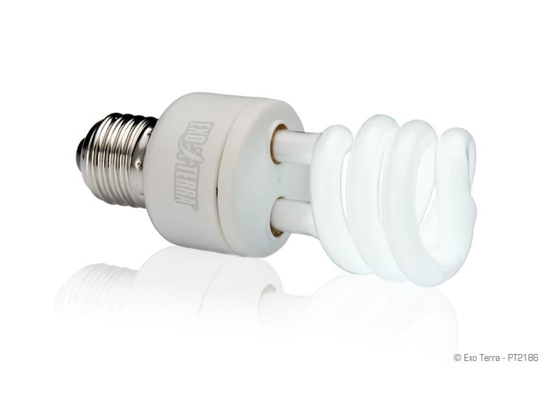 Exo Terra Terrarienlampe Reptile UVB100 E27, 13W, 15.4 cm Tropische Terrarienlampe mit UVA- & UVB