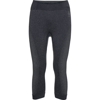Odlo Performance Warm Eco 3/4 Funktionshose Black / New Odlo Graphite Grey Damen