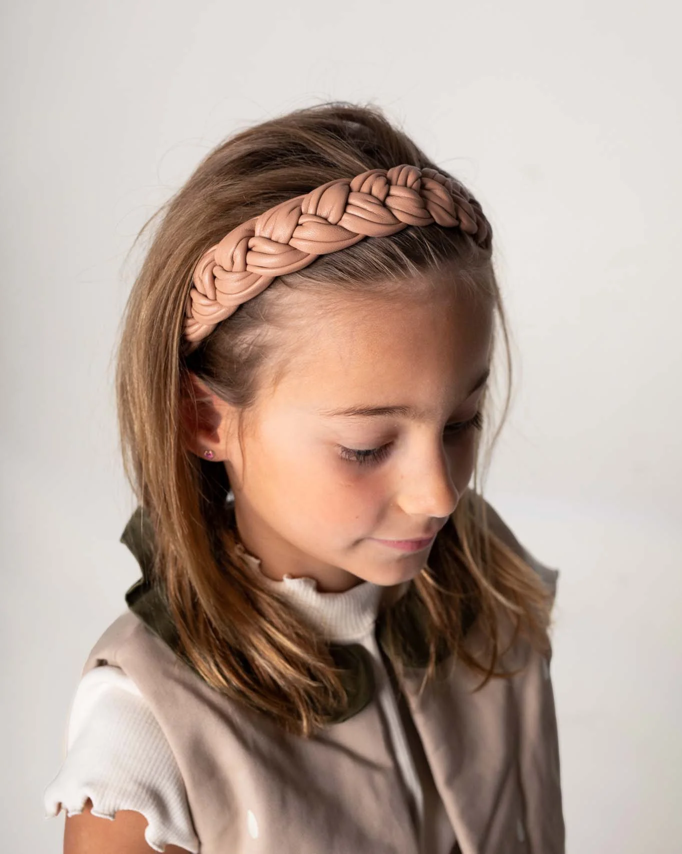 Senzay Headband | Light Rust Sheep Leather