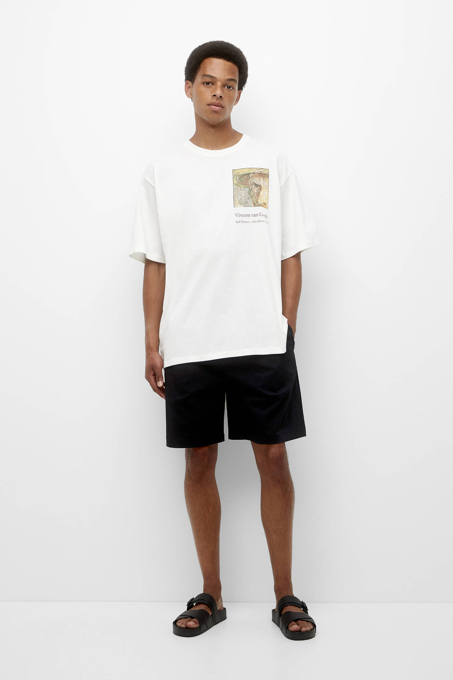 CAMISETA COM ESTAMPA DE VINCENT VAN GOGH - OFF WHITE