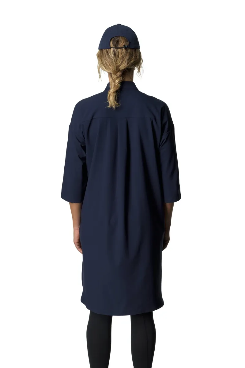 Houdini Women's Route Shirt Dress Blue Illusion