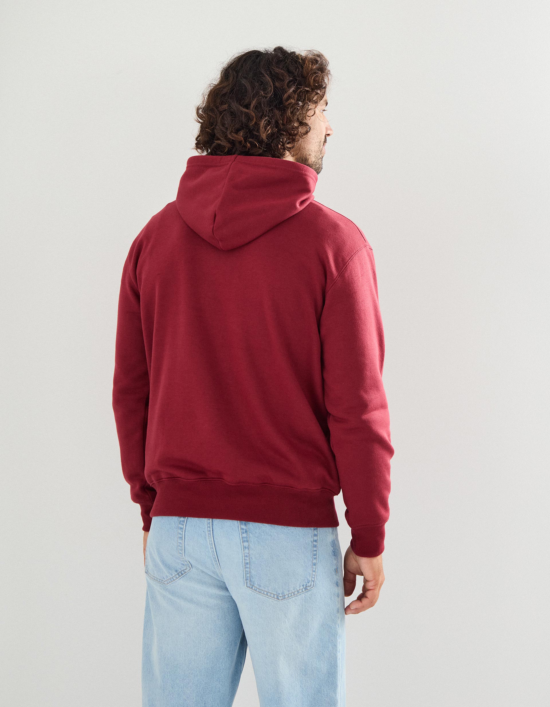 Sweatshirt com Capuz, Homem, Vermelho