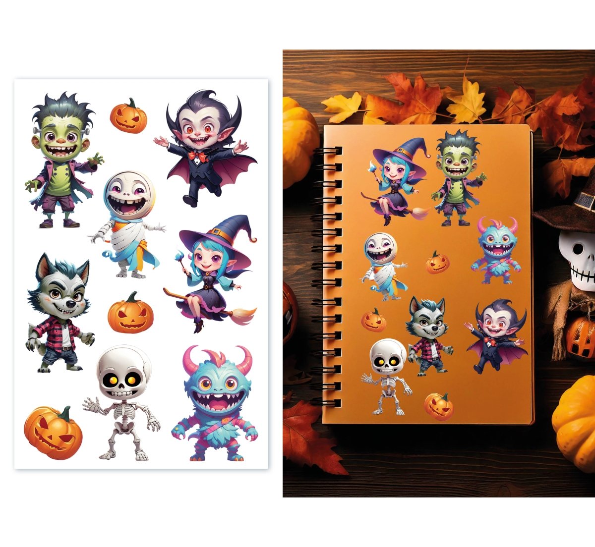 Halloween Stickers Monster