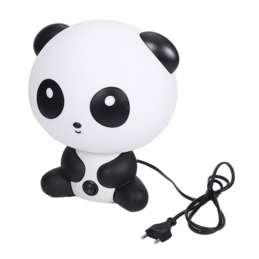 Pandabär Kinder Nachtlicht Tisch Lampe - Schwarz / Weiss