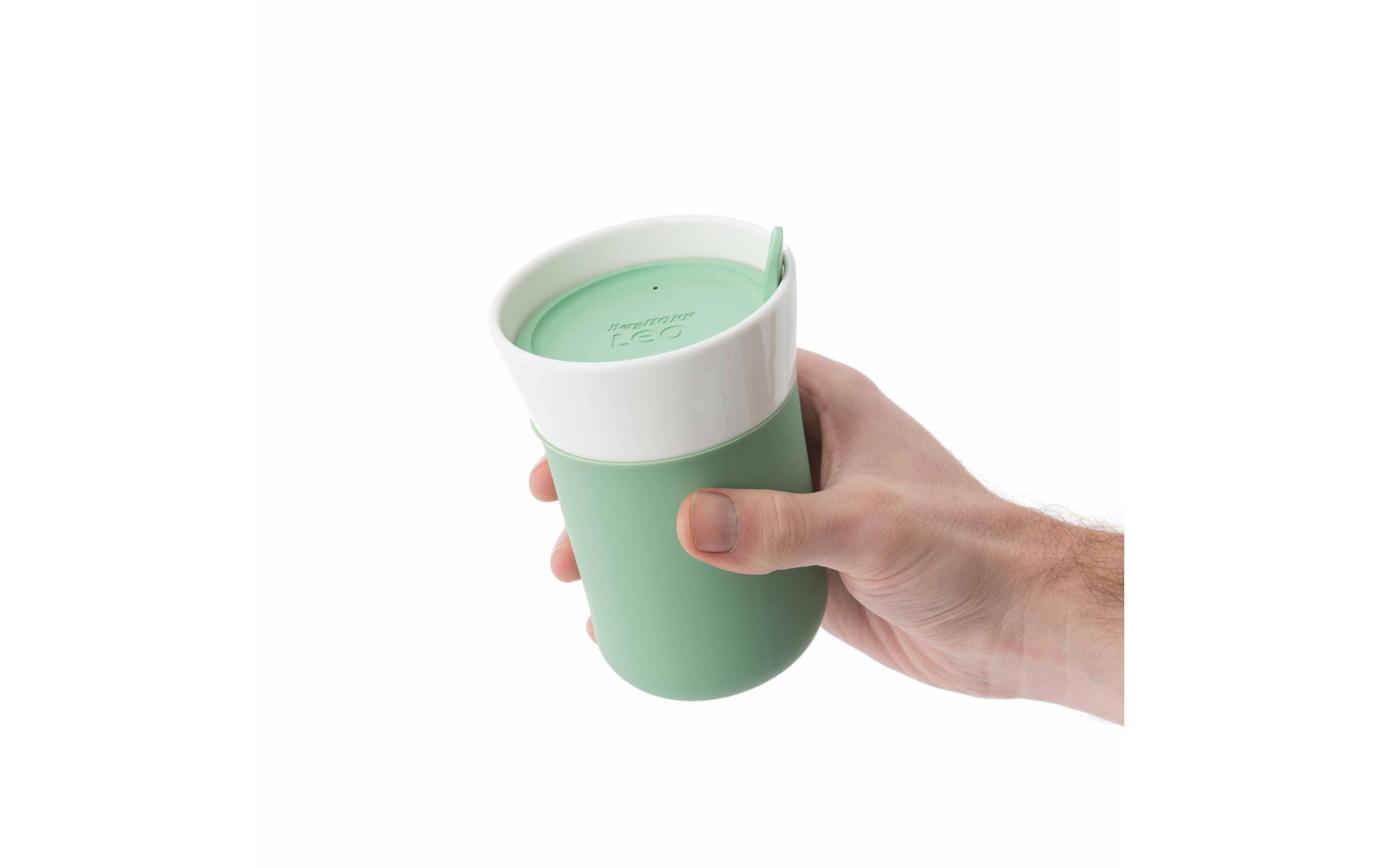 Thermobecher Leo Line 330 ml, MintReisetasse aus Porzellan 0.33L