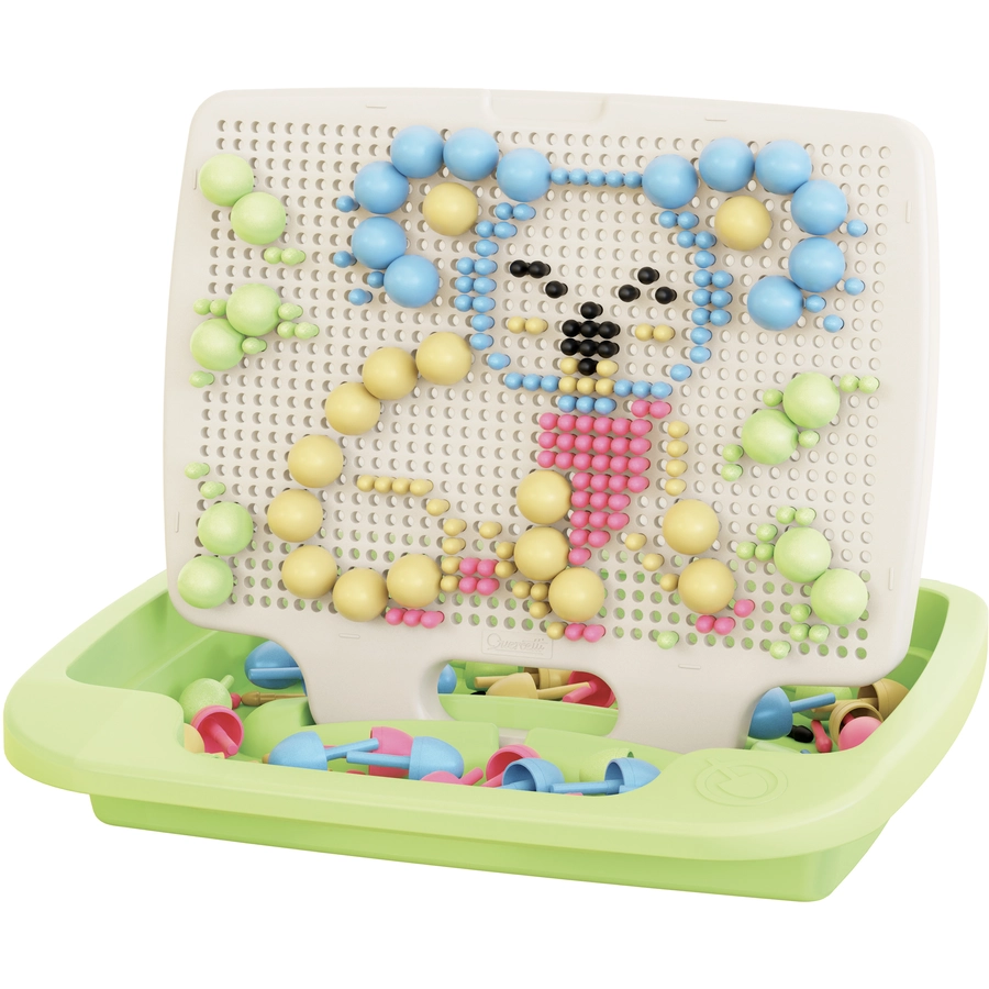 Quercetti PlayEco+ Mosaik-Steckspiel aus recyceltem Kunststoff: FantaColor PlayEco+ (310 Teile)