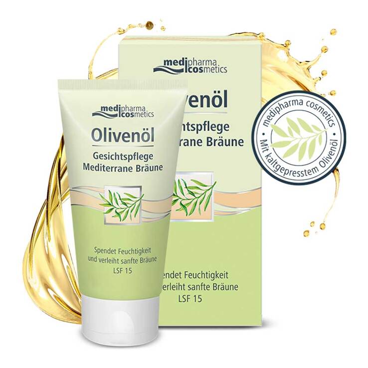 Olivenöl Gesichtspflege Creme mediterrane Bräune, 50 ml
