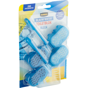 Jumbo Blauw Water Toiletblok Bleek 2 x 48 g