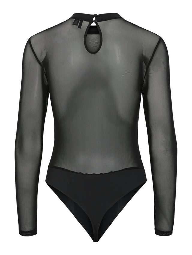 pieces Langarmbody »PCMILLY LS MESH BODYSTOCKING NOOS«