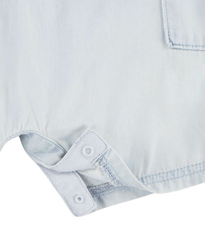 Levis Set - Sommerstrampler/Sommerhut - Leere Leinwand