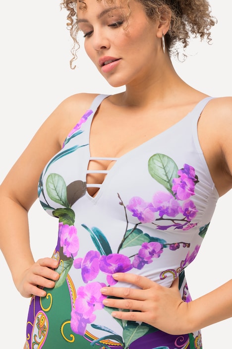 Badeanzug, Orchidee, Softcups