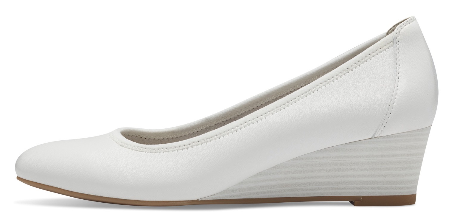 Tamaris Pumps »Borage«  ,  Keilabsatz, Halbschuh, Schlupfschuh mit komfortablem Elastikeinfass