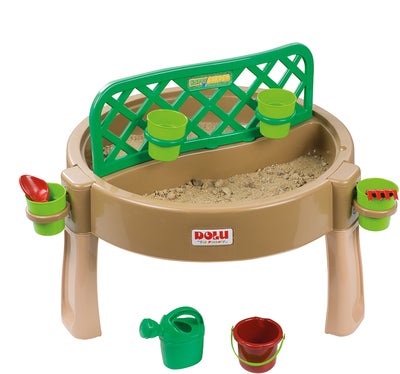 Dolu Gardening, Sand, Water, Creativity 4-in-1 Lekebord, Brun