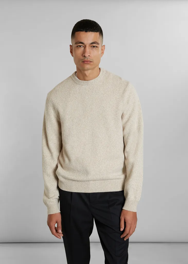 Pull col rond épais mouliné laine Geelong L'Exception Paris