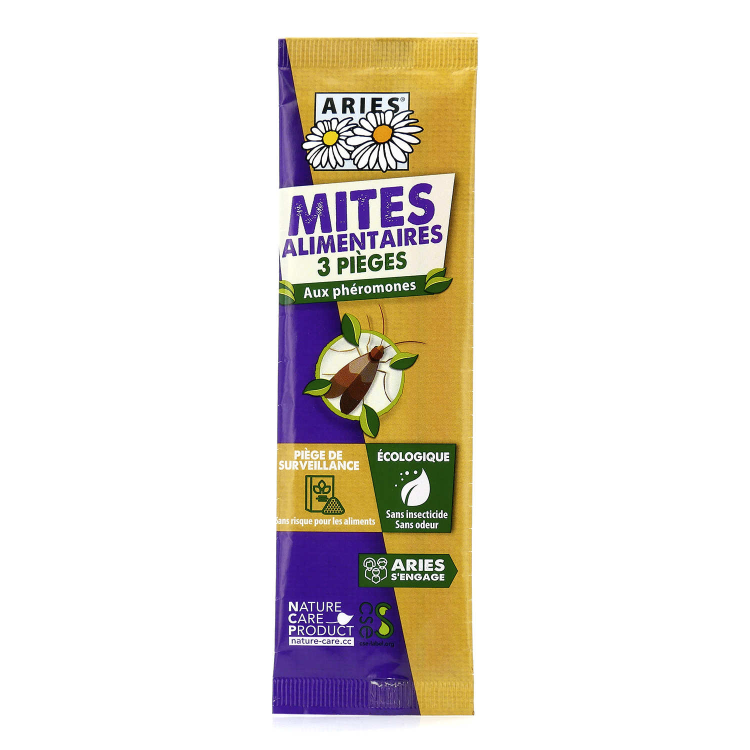 Pièges naturels de mites alimentaires Mott Lock - Aries