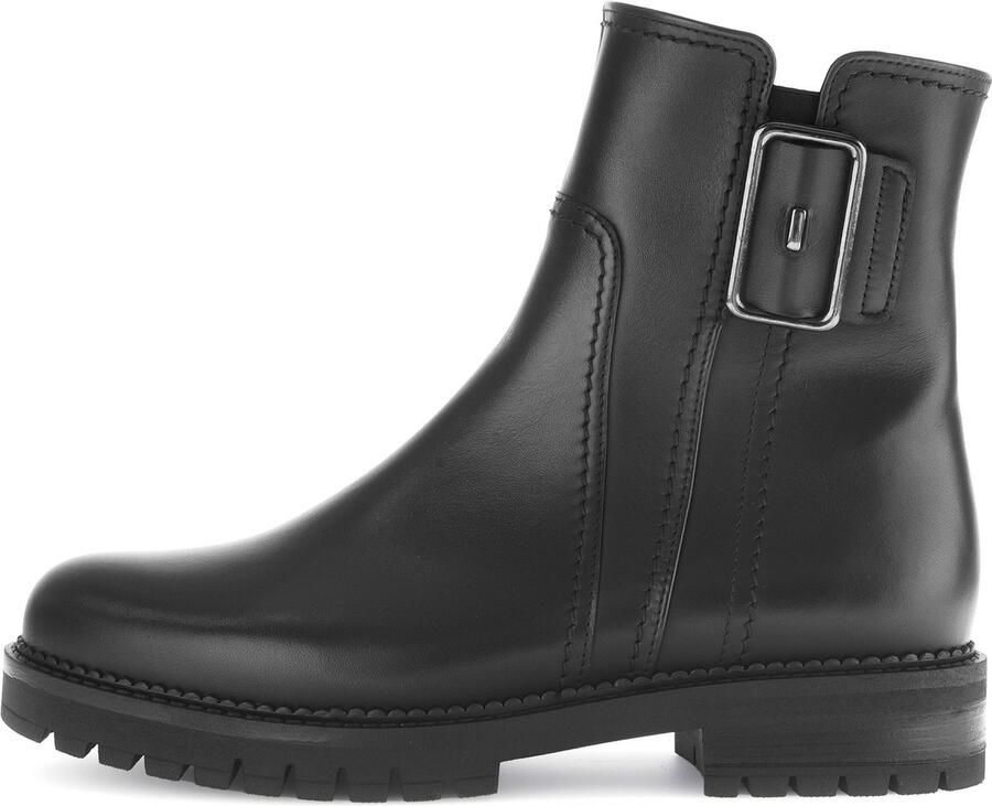 GABOR Enkellaarsjes Dames 724.2 Maat: 42 Materiaal: Leer Kleur: Zwart
