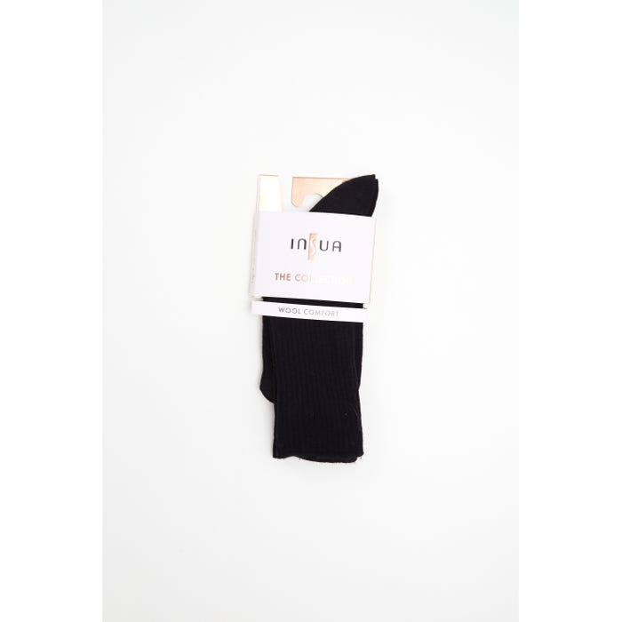 inSua THE COLLECTION-Wollen sokken met ribbeltjes