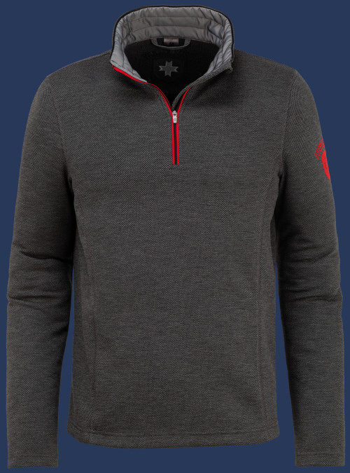 Naples Men SiSuMelaHighTec, Darkgreymelange/Red