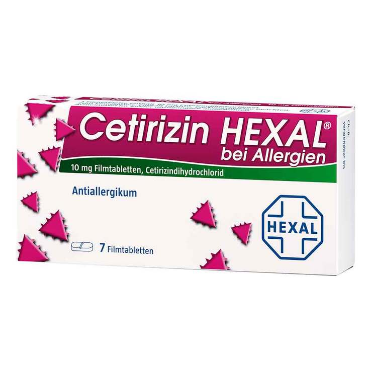 Cetirizin Hexal Filmtabletten bei Allergien, 7 St