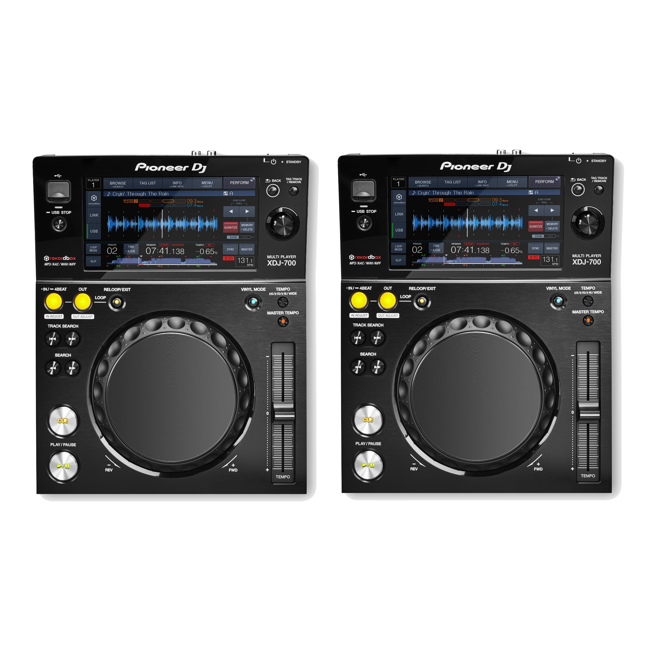 Pioneer DJ XDJ-700 digitale tabletop set van 2