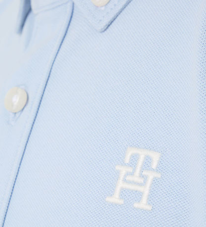 Tommy Hilfiger Hemd - Monogram Stretch - Breezy Blue