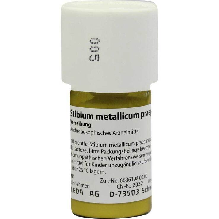 Stibium metallicum praeparatum D 10 Trituration, 20 g