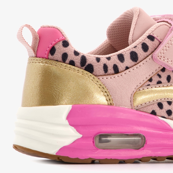 Blue Box roze meisjes sneakers met stippenprint