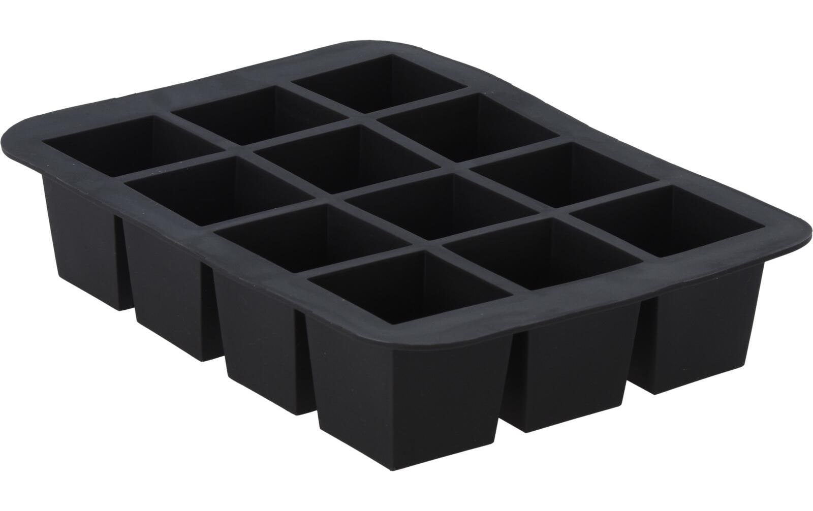 Eiswürfelform Eckig, klein SchwarzSchwarze Eiswürfelform