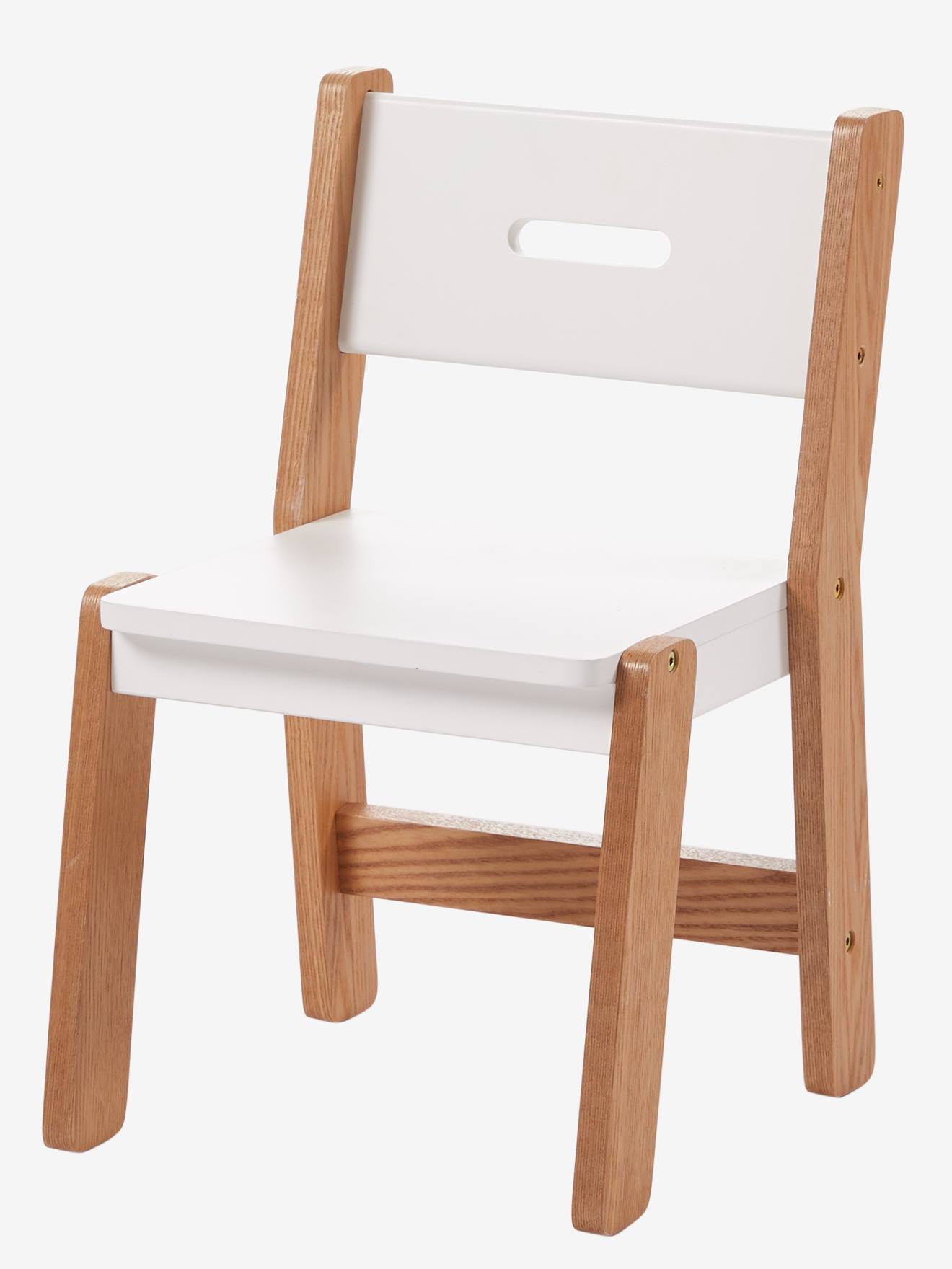 Cadeira escolar infantil, assento de 30 cm, ARCHITEKT LINE, branco claro, bicolor/multicolorida.