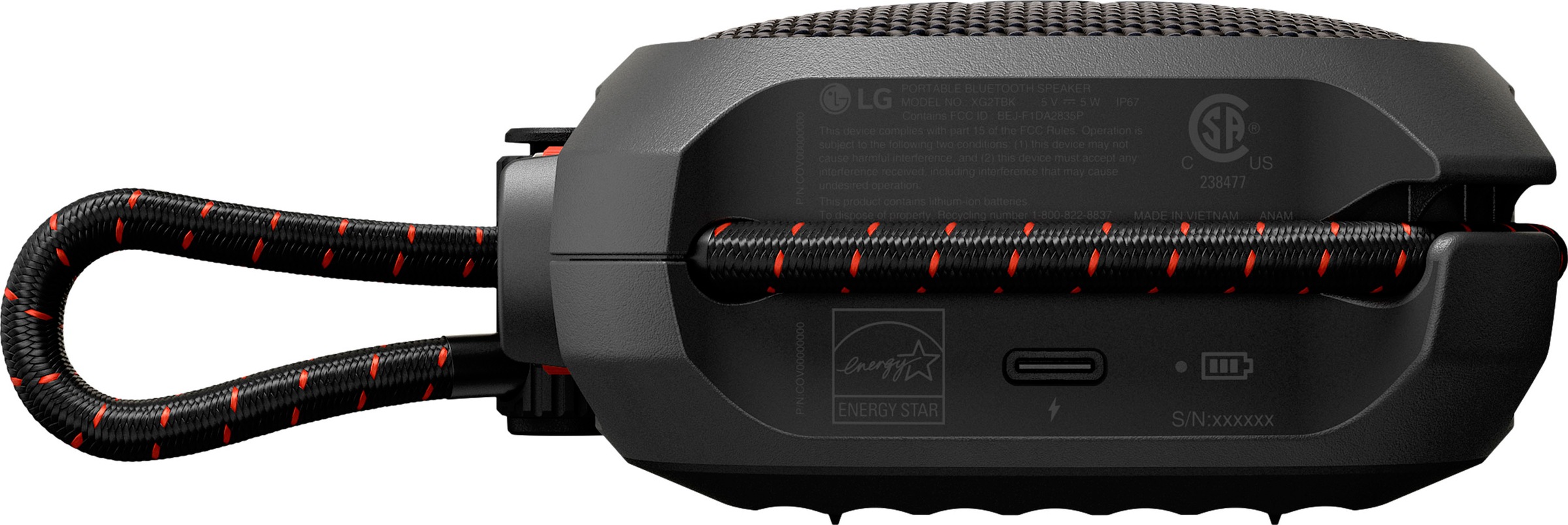 LG Portable-Lautsprecher »XBOOM Go DXG2« (Bluetooth Apple Siri | Google Assistant | Multipoint Anbindung 5 W)