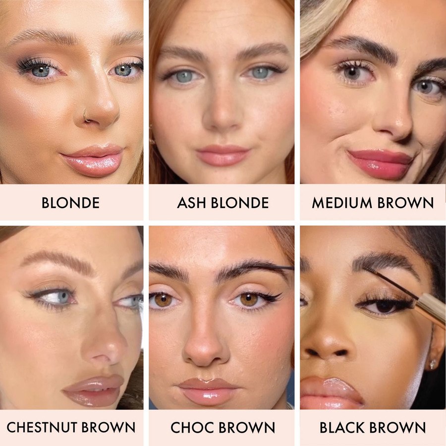 Iconic London Brow Gel Tint and Texture Chestnut Brown 3ml
