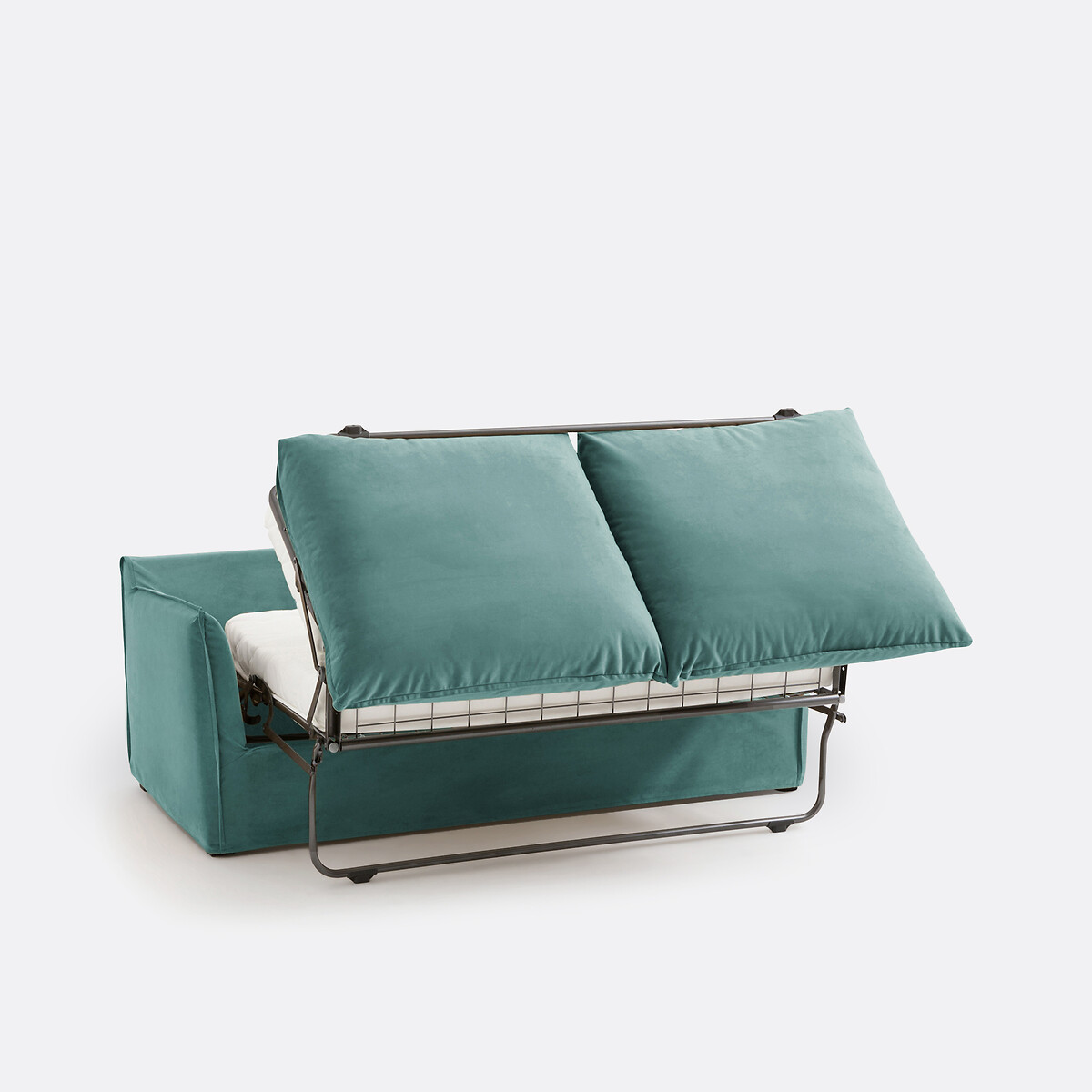 LA REDOUTE INTERIORS<br>Sofá-cama H14 cm, veludo, Odna