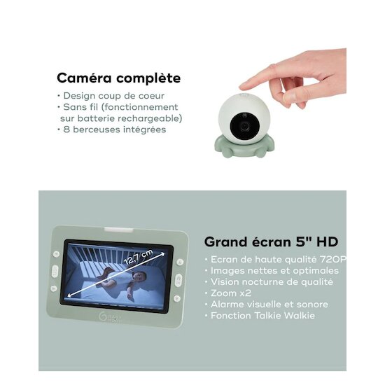 Babyphone vidéo YOO Go+ HD    de               Babymoov