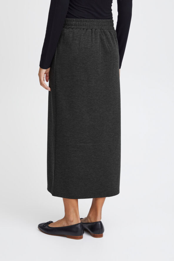 ICHI IXKATE LONG SK Dark grey melange