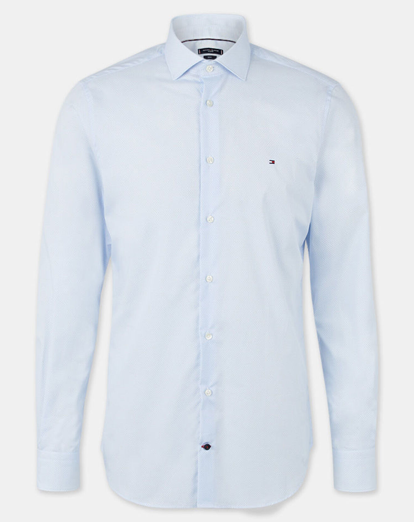 Tommy Hilfiger Chemise Slim imprimé géométrique bleu ciel