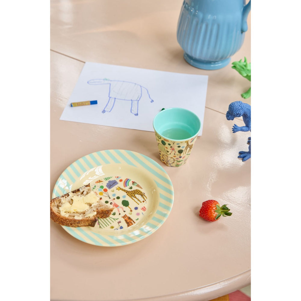 Køb Rice Mint Fun Fair Print Melamine Kids Kop Small 160 Ml