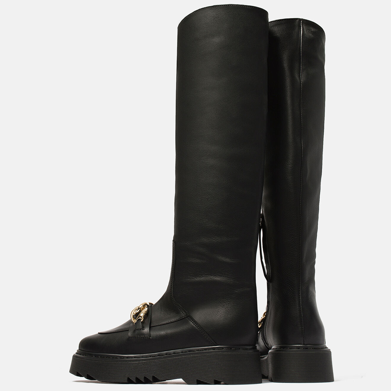 L37 Bottes en Cuir Popstar noires