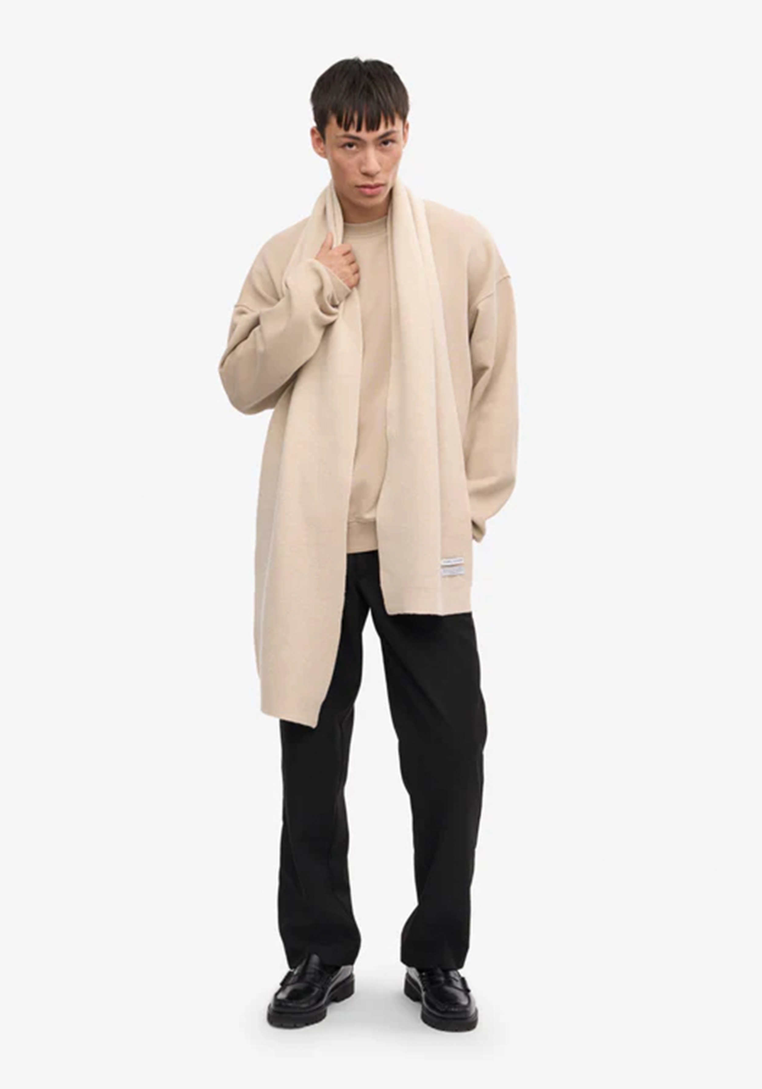 Colorful Standard Merino-Wollschal Ivory White