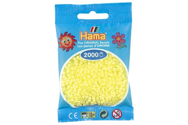 Hama mini perler 2000 stk. pastel gul