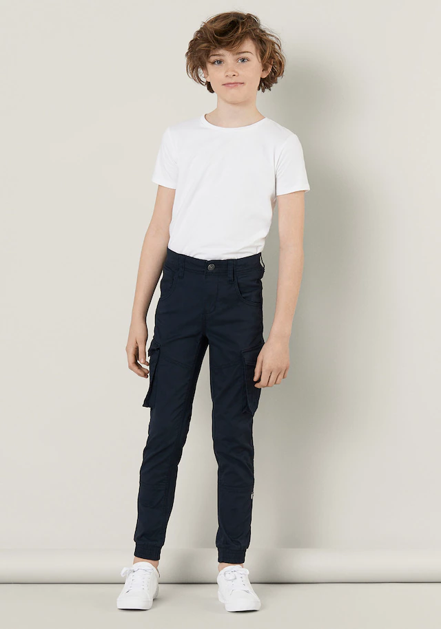 Name It Cargohose »NITBAMGO REG/R TWI CA PANT M NMT«  mit den typischen Teilungsnähten