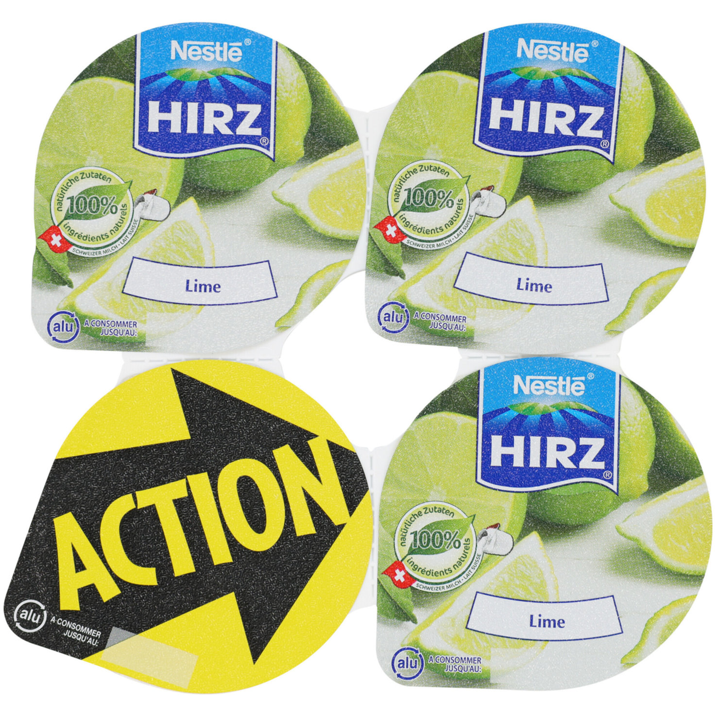 Hirz Joghurt Limette 4x180g